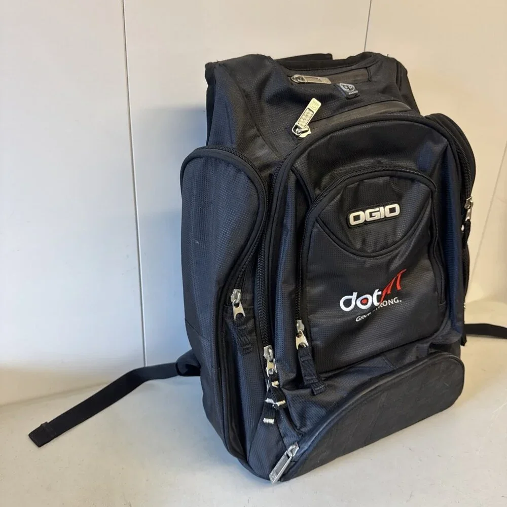 OGIO Metro Computer Laptop Backpack, Black Dot Fit‎ Embroidery